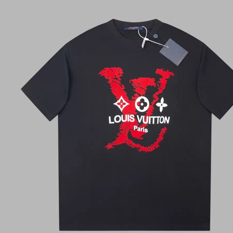 【LV旗艦店】（ルイ・ヴィトン）クラシックでスタイリッシュな半袖スウェットシャツ00080