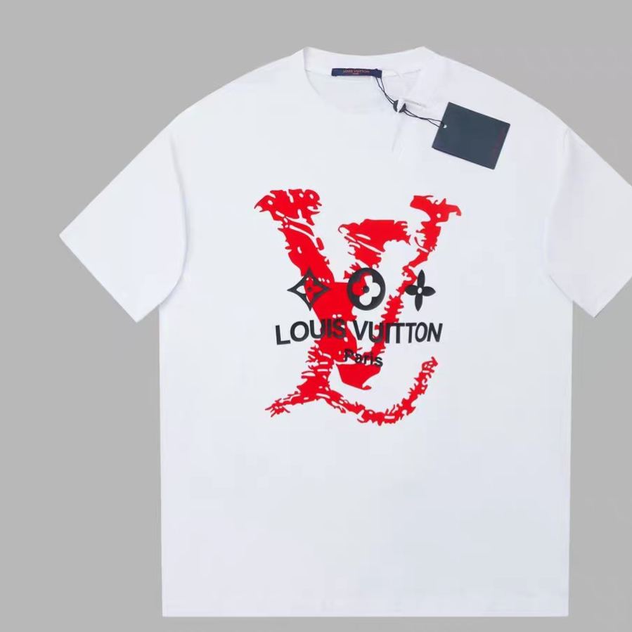 【LV旗艦店】（ルイ・ヴィトン）クラシックでスタイリッシュな半袖スウェットシャツ00080