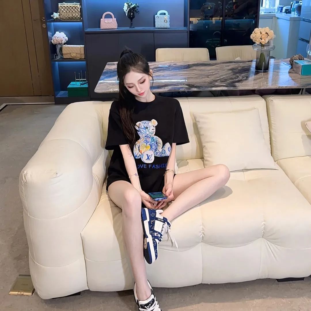 【LV旗艦店】（ルイ・ヴィトン）クラシックでスタイリッシュな半袖スウェットシャツ00282