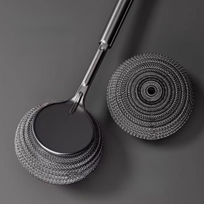 แปรงล้างจานหัวลูกบอลลวดไม่หลุดง่าย