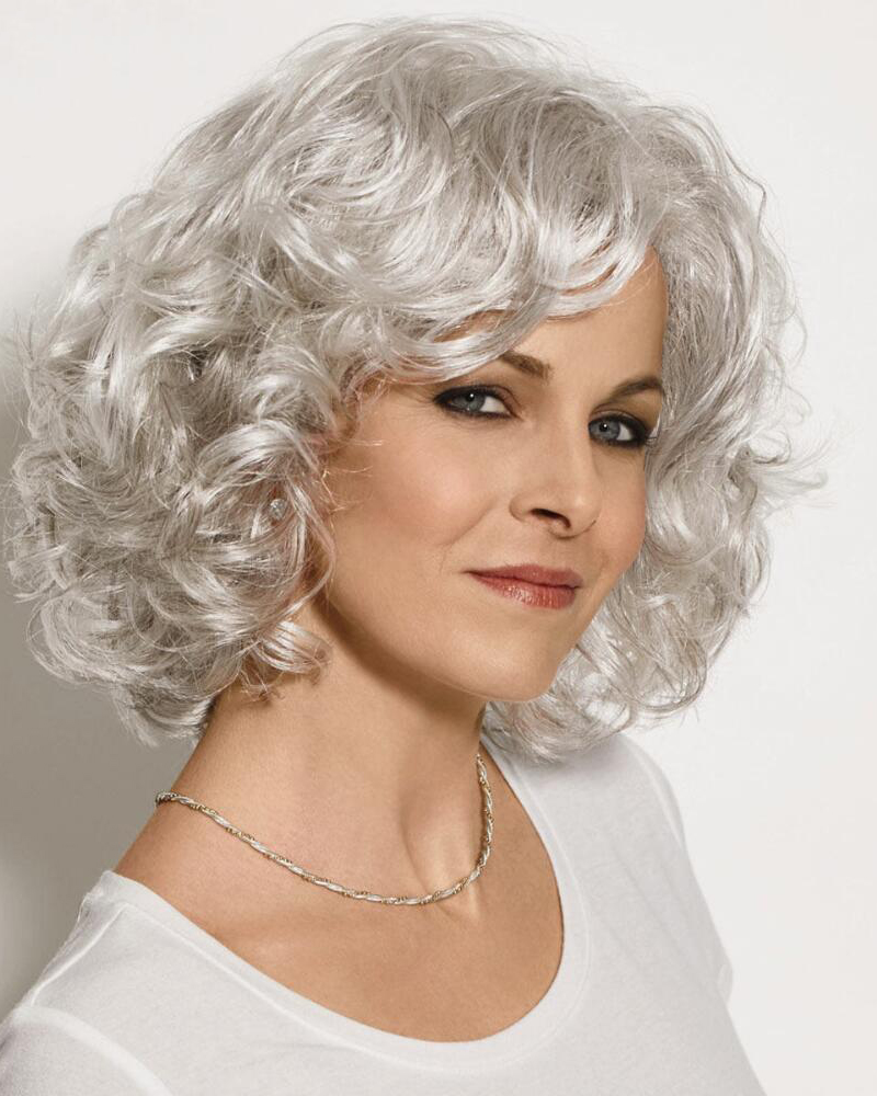 Gorgeous Mid-Length Bob Wig With Lush Airy Layers Of Open Curls