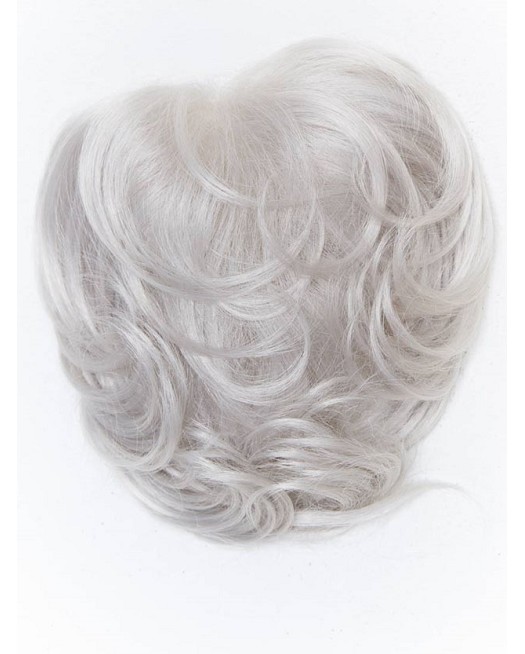 Grey Human Monofilament Top Piece