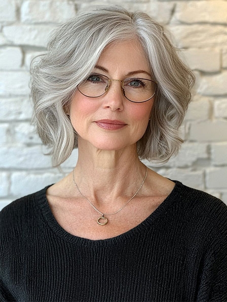 Salt and Pepper Real Human Hair Wigs Wigsline