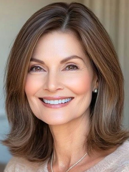 Ladies 100% Human Hair Wig For White Women 2025