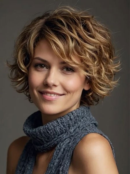 Ladies Natural Look Human Hair Short Wigs