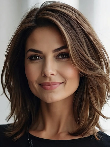 New Fashion Human Hair Bob Wigs Brown Wigs