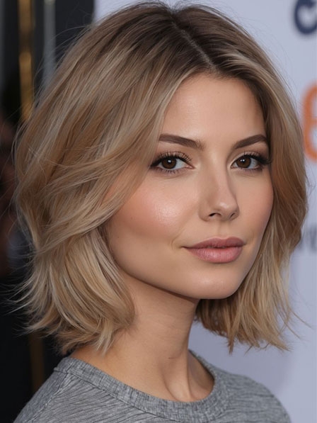 Wigsline Human Hair Wigs Without Bangs