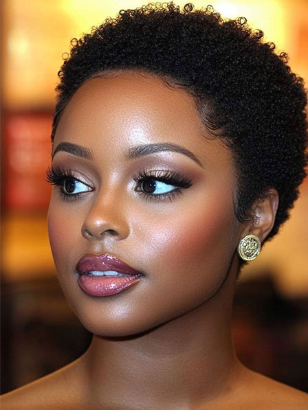 Short Curly Hairstyle Human Hair Wigs For Black Women