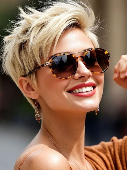 Human Hair Short Haircut Pixie Cut Wigs
