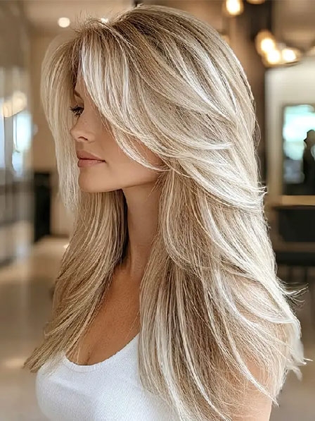 Glueless 100% Human Hair Ombre Color Straight Wigs