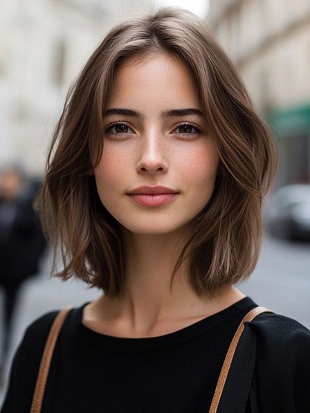 Classic Human Hair Straight Wigs For White Women