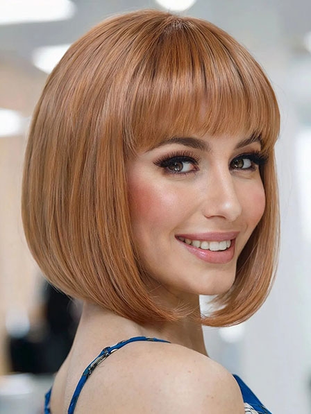 Chic 100% Human Hair Bob Wigs for White Women