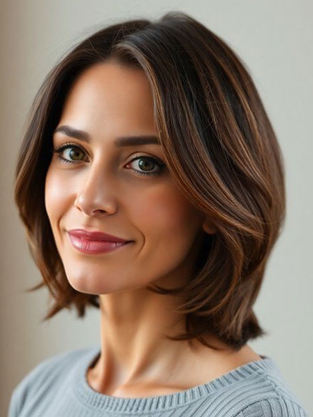 Bob Smooth Hairstyles 100% Human Hair Wigs