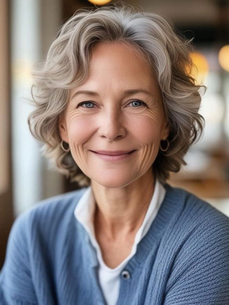 Stylish Grey Human Hair Bob Wigs 2025