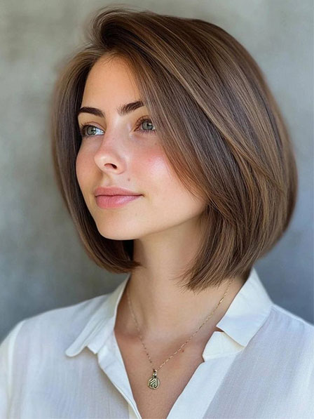 Human Hair Straight Bob Wig 2025