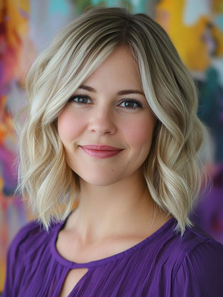 Dark Rooted Human Hair Blonde Wigs