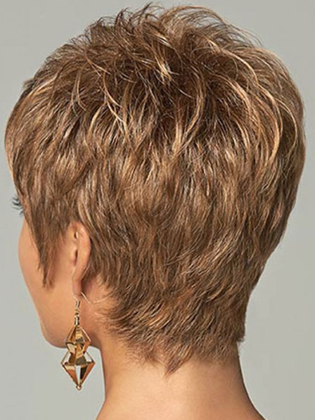 Short Pixie Cut Human Hair Wigs for Women