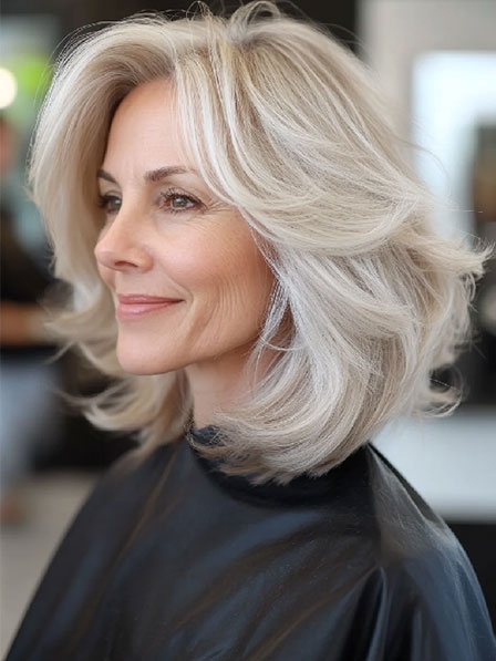 Fashion Blonde Full Lace Human Hair Wigs
