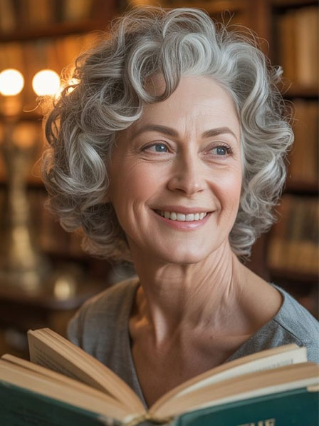 Full Lace Quality Human Hair Grey Wigs