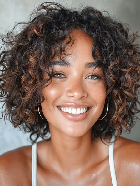 Stylish Curly Human Hair Wigs For Black Women