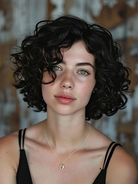 Womens Classic 100% Human Hair Full Lace Curly Wigs