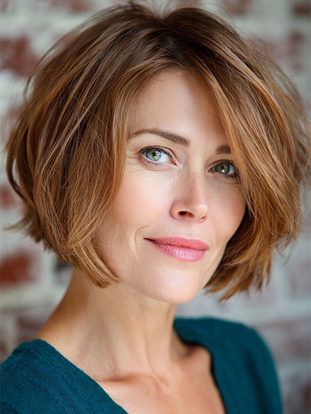 New Elegant Full Lace Human Hair Bob Wigs