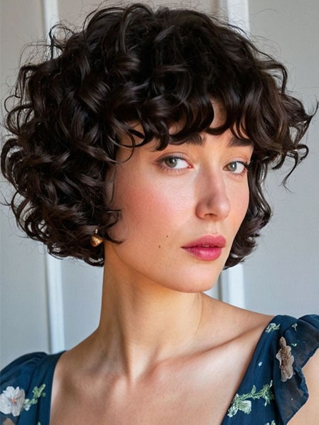 Curly Lace Human Hair Wigs For White Women