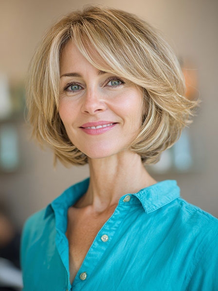 High Quality Chin Length Bob Human Hair Wigs Ombre Color