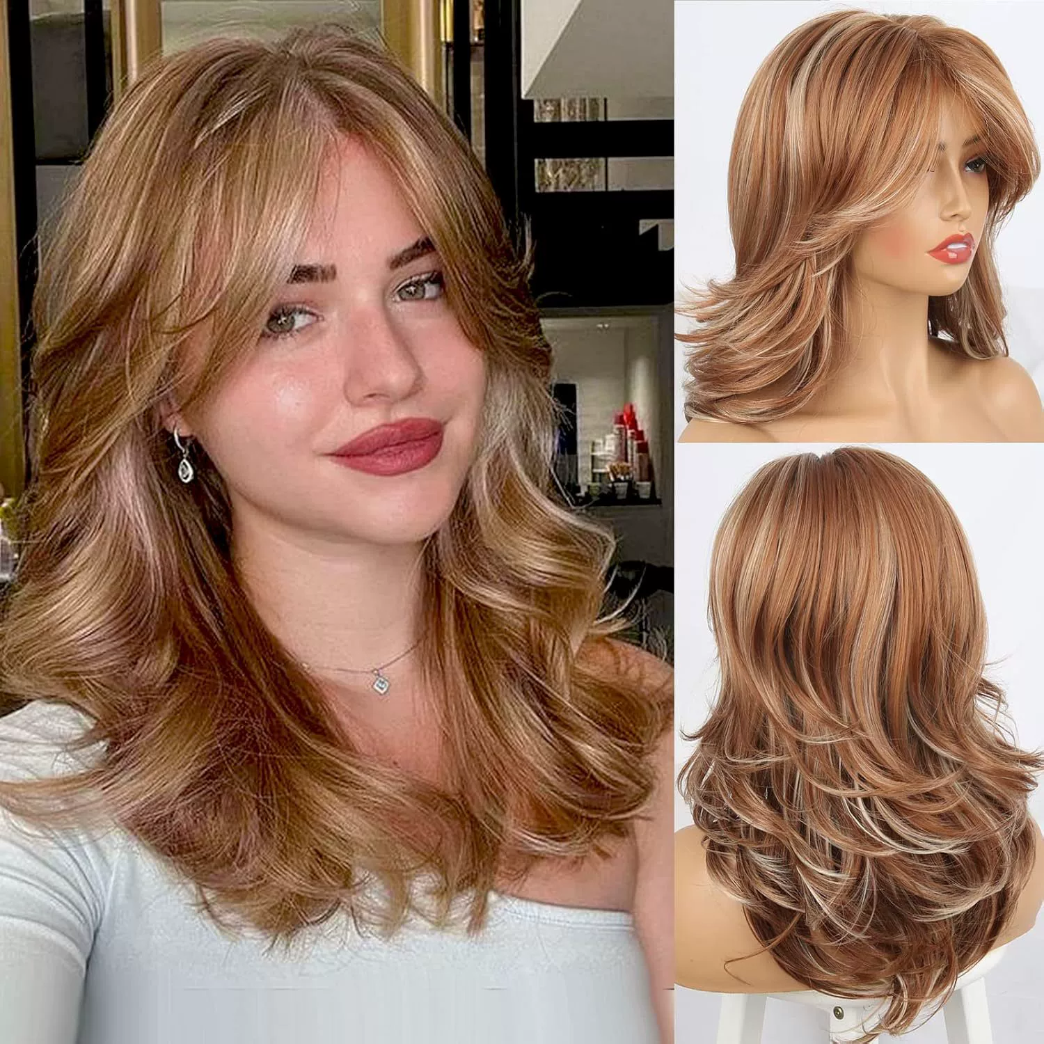 Lace Front Wavy Women Human Hair Wigs