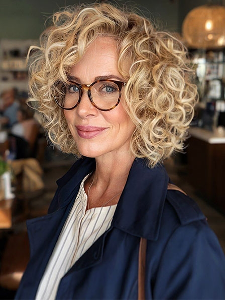 Wigline Curly Blonde Lace Front Women Wigs