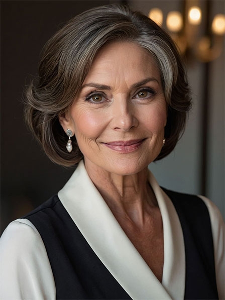 Natural Chin Length Comfortable Full Lace Wigs