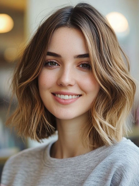 Beautiful Bob Style Layered Human Hair Wigs