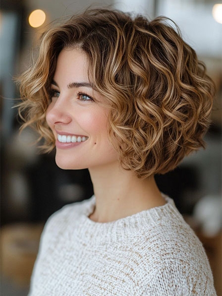 Bob Blonde Wavy Human Hair Wigs Lace Front