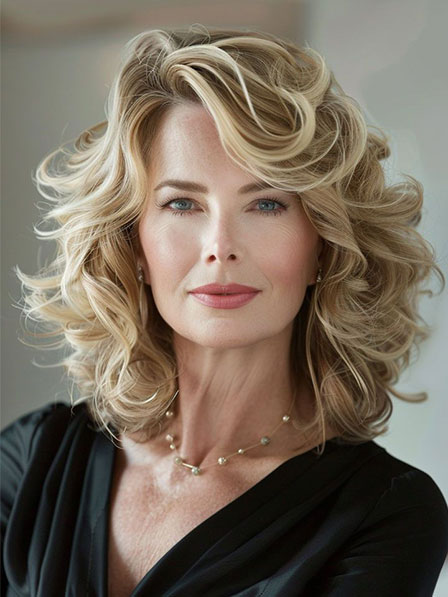 Lace Front Blonde Wavy Wigs for Women