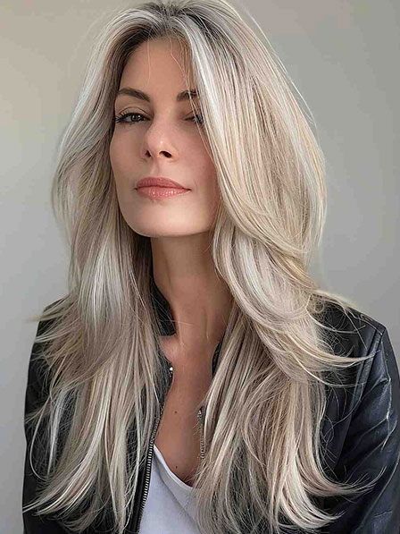 Lace Front Long Blonde Human Hair Wigs