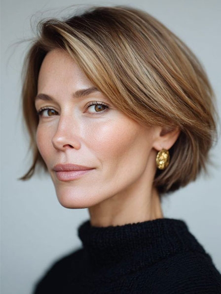 Lace Front Human Hair Short New Wigs