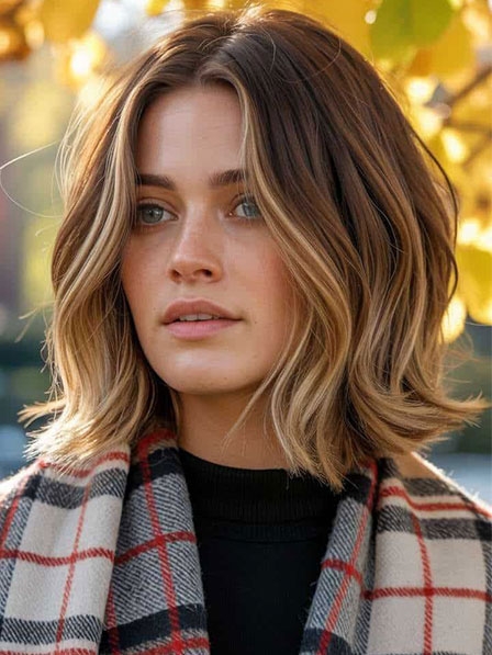 Ombre Color Women Human Hair Wigs 100% Hand Tied