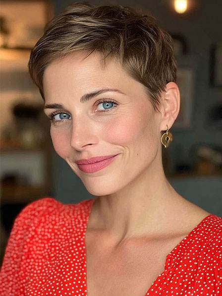 Classical Pixie Cut Straight 100% Human Hair Wigs 2026