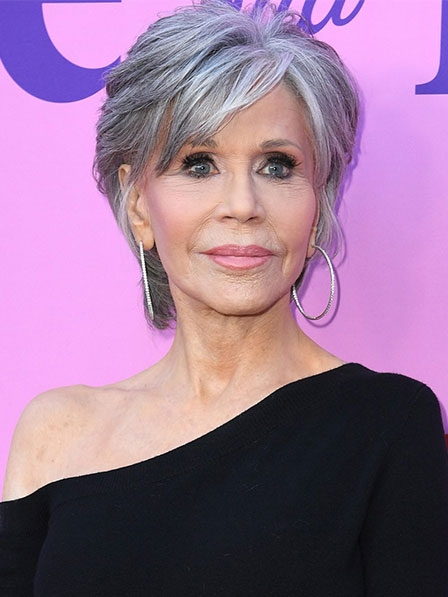 Jane Fonda Grey Celebrity Wigs