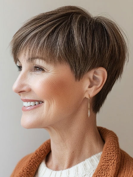 Full Lace Short Wigs for Women Over 40