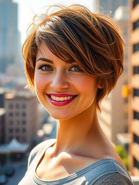 Short Straight Comfortable Synthetic Hair Wigs