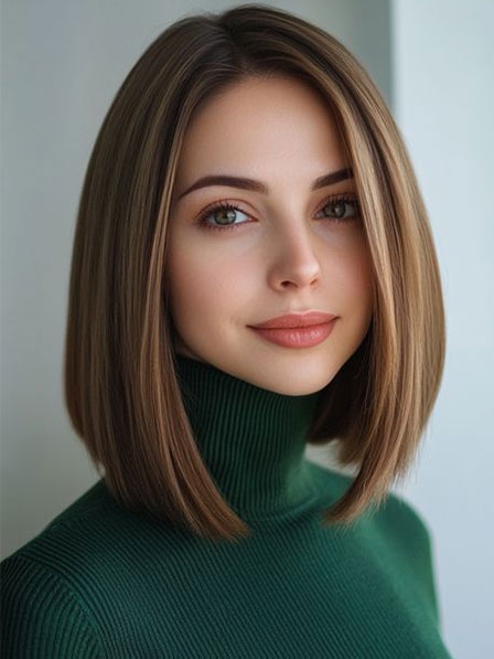 Women's Straight Centre Parting Full Lace Wigs