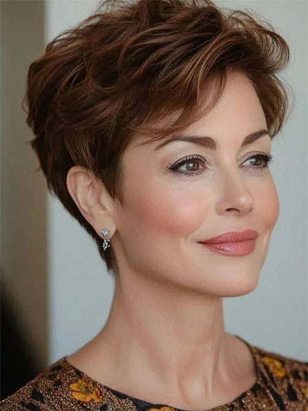 Synthetic Boycuts Short Full Lace Wigs Wigsline