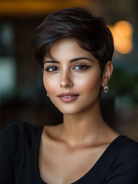 Modern Synthetic Hair Boy Cut Wigs for White Women