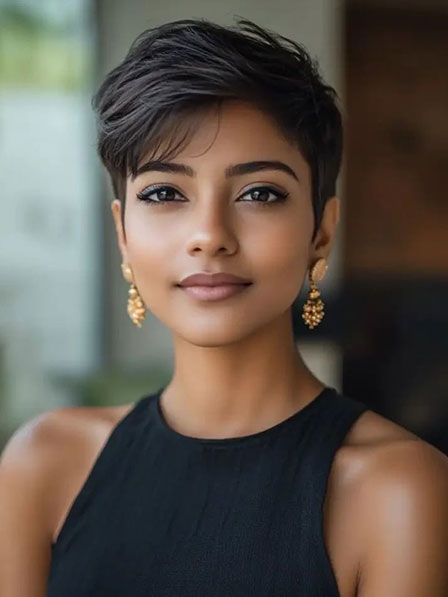 Pixie Cut Ladies Full Lace Wigs