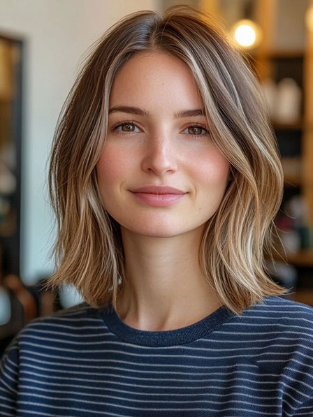 Synthetic Full Lace Bob Hair Wigs for White Women
