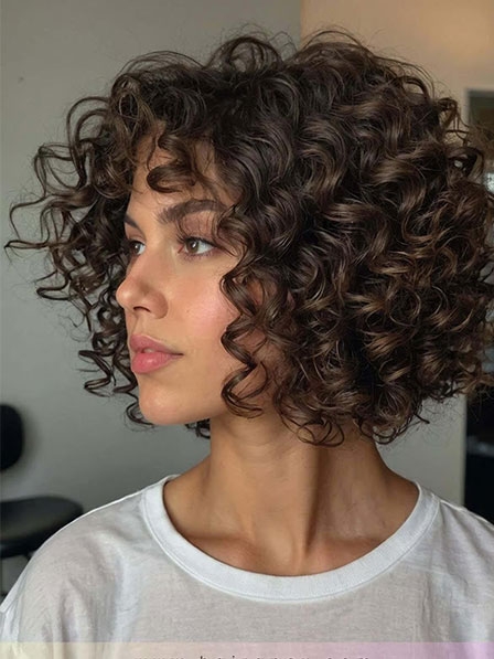 Volume-Rich Curly Synthetic Hair Wigs Lace Front