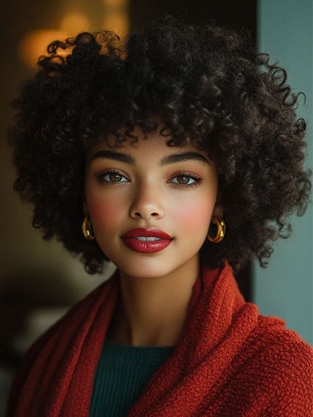 Lace Front Synthetic Layered Wigs for Black Women