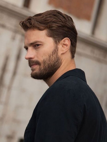 Male Fashion Wavy Layered Cut Wigs 100% Human Hair