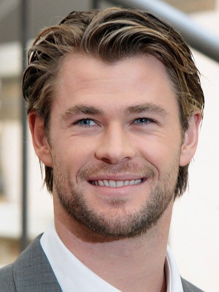 Men's Short Side Parted Human Hair Lace Front Wigs